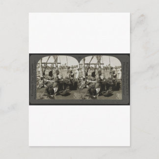 Carte Postale Levage de l'eau du Nil en Egypte vers 1928