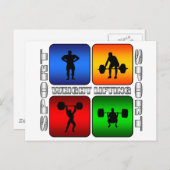 Carte Postale Levage de poids spectaculaire (Devant / Derrière)