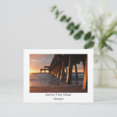 Carte Postale Levée de soleil à Tybee Island Géorgie (Debout devant)