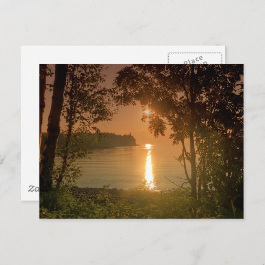 Carte Postale Levée de soleil brumeuse à Split Rock (Devant / Derrière)