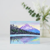 Carte Postale Levée de soleil du mont Hood au lac perdu (Debout devant)