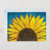Carte Postale Levée de tournesol (Devant / Derrière)