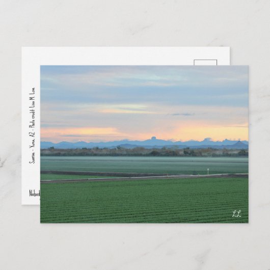 Carte Postale lever (Devant / Derrière)