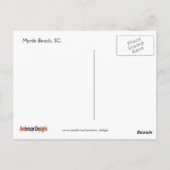 Carte Postale Lever de lune sur Myrtle Beach (Dos)