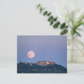 Carte Postale Lever de lune sur Pienza (Debout devant)