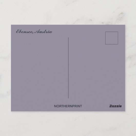 Carte Postale Lever de soleil à Ebensee Autriche (Dos)