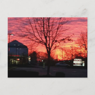 Carte Postale lever de soleil à framingham, massachusetts