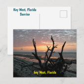 Carte Postale Lever de soleil à Key West Floride (Devant / Derrière)