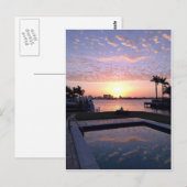 Carte Postale Lever de soleil à Miami (Devant / Derrière)