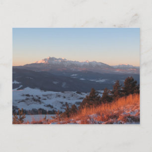 Carte Postale Lever de soleil à Pieniny