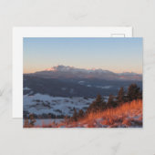 Carte Postale Lever de soleil à Pieniny (Devant / Derrière)