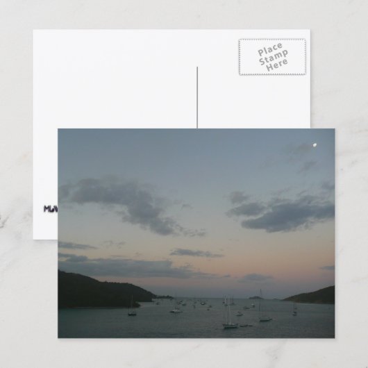 Carte Postale Lever de soleil à St. Thomas IV Îles Vierges améri (Devant / Derrière)