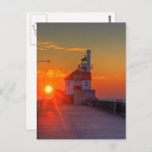 Carte Postale Lever de soleil au-dessus du pilier du sud (Devant / Derrière)