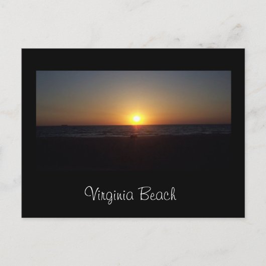 Carte Postale Lever de soleil chez Virginia Beach (Devant)