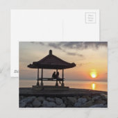Carte Postale Lever de soleil de Beautidul à Bali (Devant / Derrière)