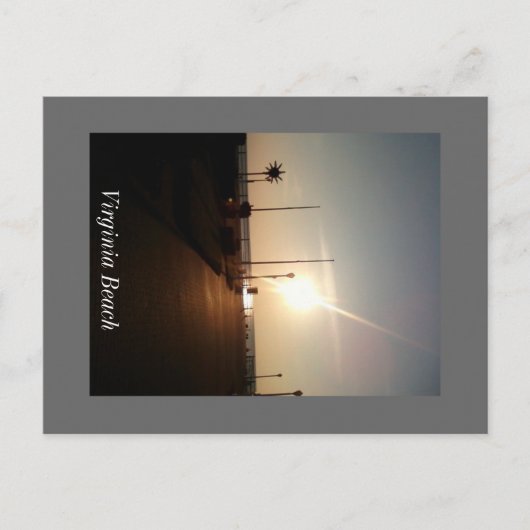 Carte Postale Lever de soleil de Virginia Beach (Devant)