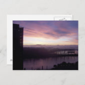 Carte Postale Lever de soleil de Willamette (Devant / Derrière)