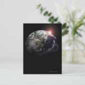 Carte Postale Lever de soleil depuis l'espace (Debout devant)