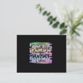 Carte Postale Lever de soleil d'été Coup de soleil Coucher de so (Debout devant)