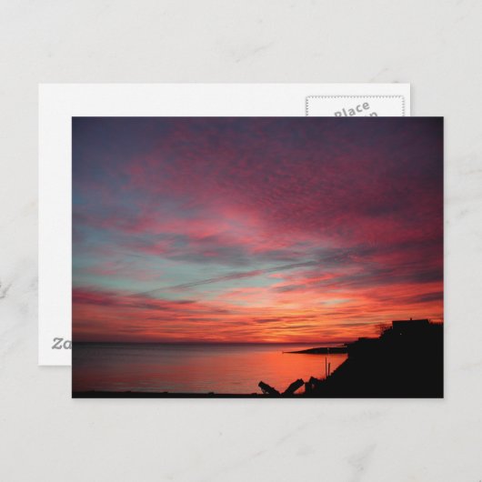 Carte Postale Lever de soleil d'hiver à Hampton est (Devant / Derrière)