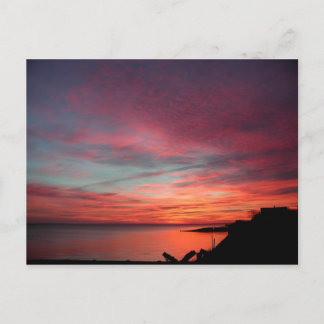 Carte Postale Lever de soleil d'hiver à Hampton est