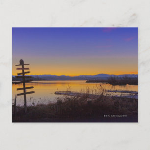 Carte Postale Lever de soleil en hiver à Seattle 2