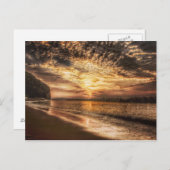 Carte Postale Lever de soleil époustouflant sur la plage (Devant / Derrière)