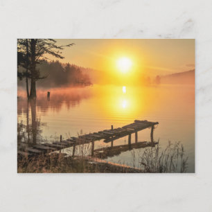Carte Postale Lever de soleil idyllique   Misty Mountain Lake, B
