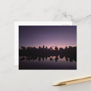 Carte Postale Lever de soleil sur Angkor Wat Cambodge