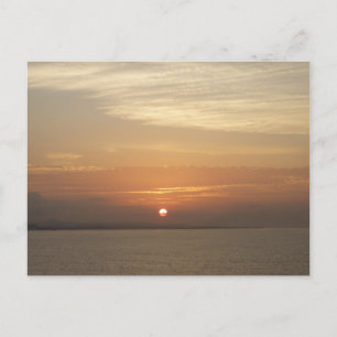 Carte Postale Lever de soleil sur la mer des Caraïbes Aruba II