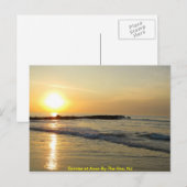 Carte Postale Lever de soleil sur l'Atlantique (Devant / Derrière)