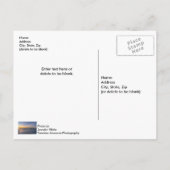 Carte postale Lever de soleil sur le rivage de la  (Dos)