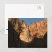 Carte Postale Lever de soleil sur le sentier Riverside Walk à Zi (Devant / Derrière)