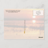 Carte Postale Lever de soleil sur les eaux côtières de la Louisi (Dos)