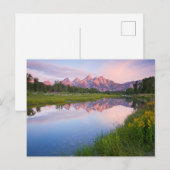 Carte Postale Lever de soleil sur Schwabacher Landing (Devant / Derrière)