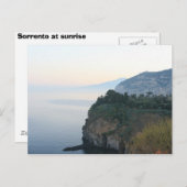 Carte Postale Lever de Sorrente (Devant / Derrière)