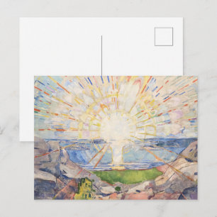 Carte Postale Lever du renouveau, Solenintro d’Edvard Munch