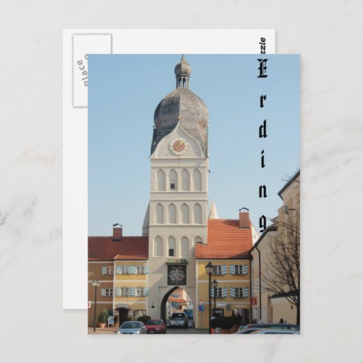 Carte Postale lever du soleil 020, Erding (Devant / Derrière)