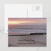 Carte Postale Lever du soleil à LBI (Devant / Derrière)