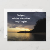 Carte Postale Lever Du Soleil À Pau Pau Beach (Devant / Derrière)