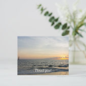 Carte Postale Lever du soleil au phare (Debout devant)