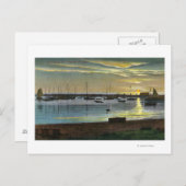 Carte Postale Lever du soleil au Vieux Port (Devant / Derrière)