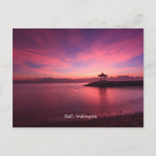 Carte Postale Lever du soleil, Bali, Indonésie