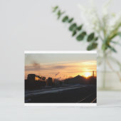 Carte Postale lever du soleil dans la cour west springfield (Debout devant)