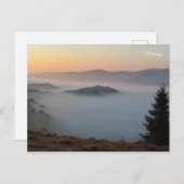 Carte Postale Lever du soleil de Pieniny (Devant / Derrière)