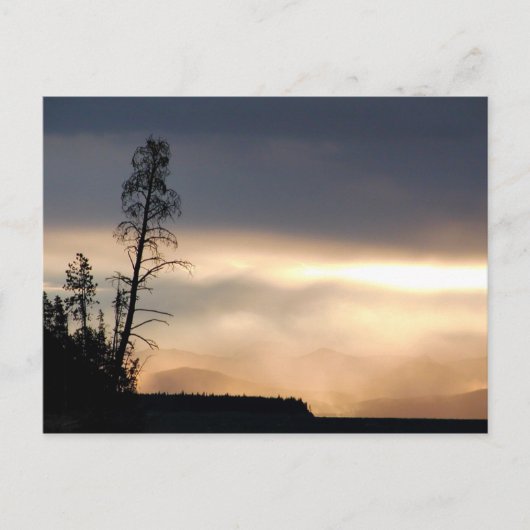 Carte Postale Lever du soleil du matin (Devant)