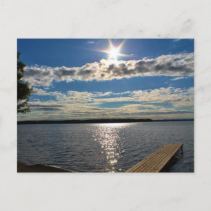 Carte Postale Lever du soleil du milieu du matin du lac Pushaw