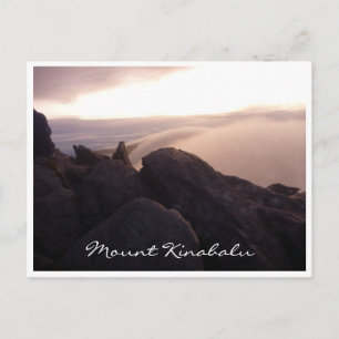 Carte Postale lever du soleil du sommet de kinabalu mt