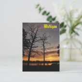 Carte Postale lever du soleil, Michigan (Debout devant)