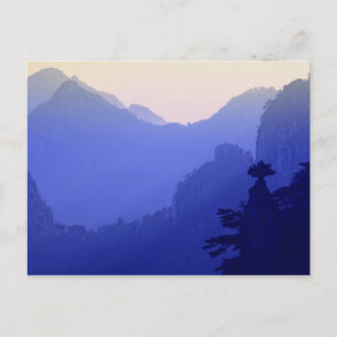 Carte Postale Lever du soleil, Montagne Jaune, Huangshan, Chine